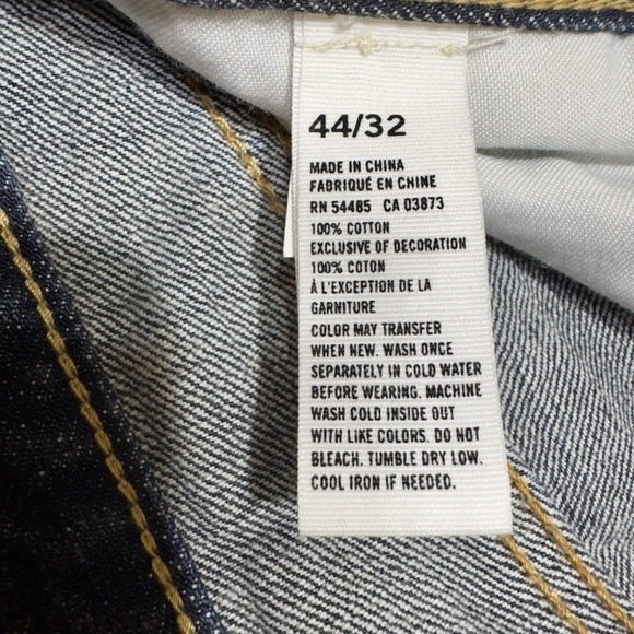 American Eagle Loose Fit Men's Jeans 44x32 Dark Blue Denim - Picture 10 of 11